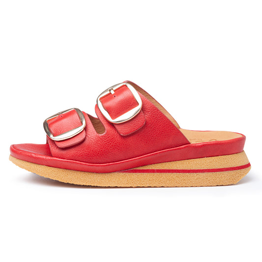 Linda In Red Plonge Leather