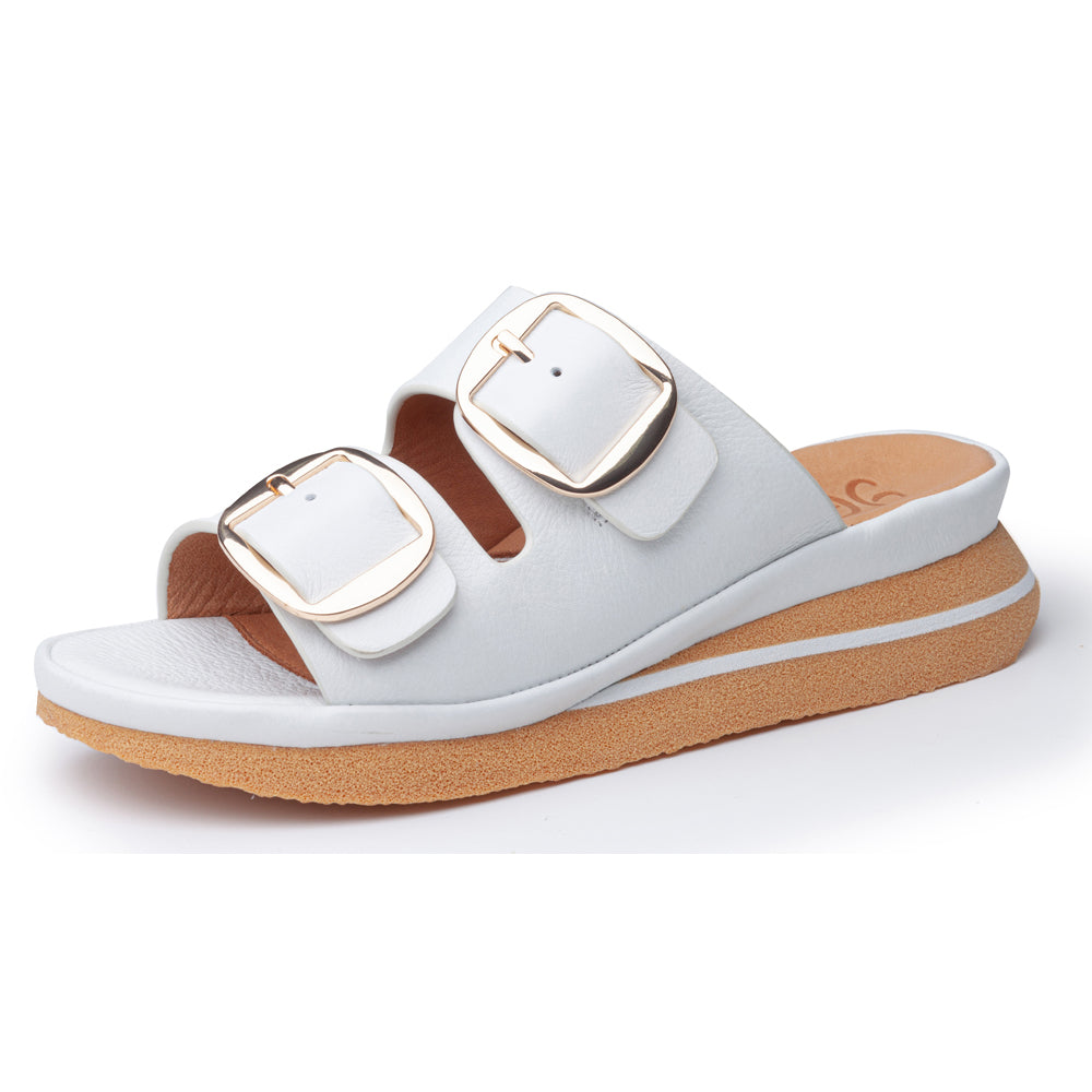 Linda In White Plonge Leather