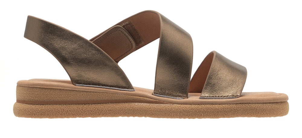 Nebula In Bronze Metallic Leather