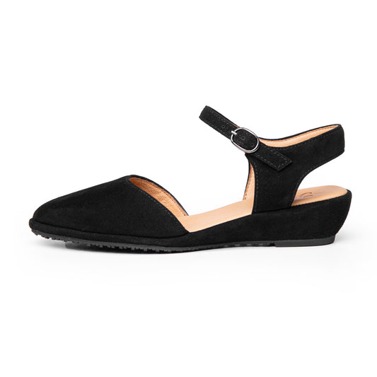 Petra In Black Kid Suede