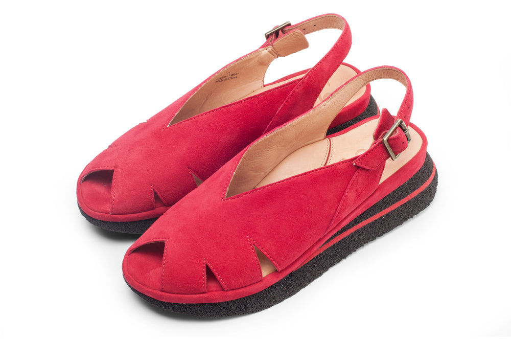 April In Red Kid Suede