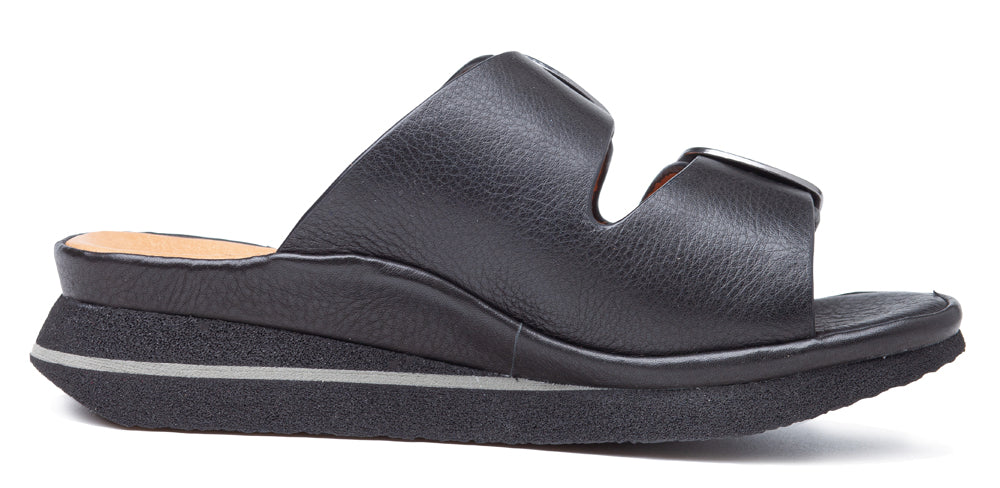 Linda In Black Plonge Leather