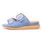 Aspen In Denim Blue Kid Suede