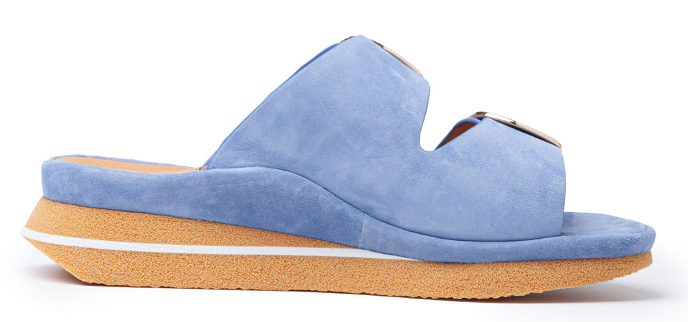 Aspen In Denim Blue Kid Suede