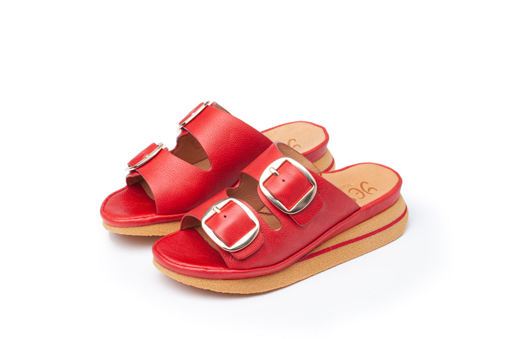 Linda In Red Plonge Leather