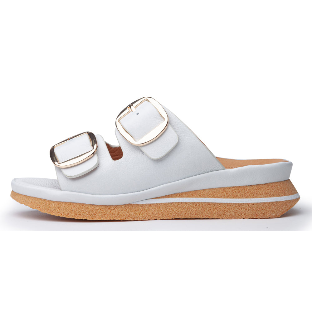 Linda In White Plonge Leather