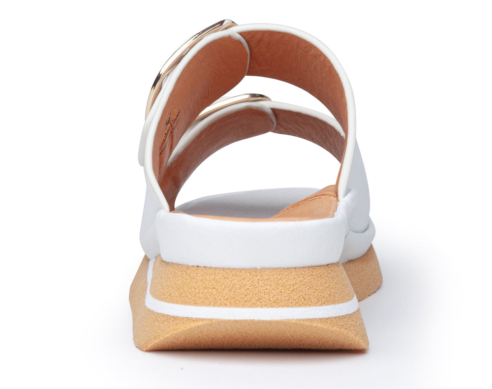 Linda In White Plonge Leather