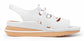 Aurora In White Plonge Leather/Elastic