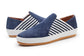 Belle In Navy Blue Kid Suede/White Plonge Leather