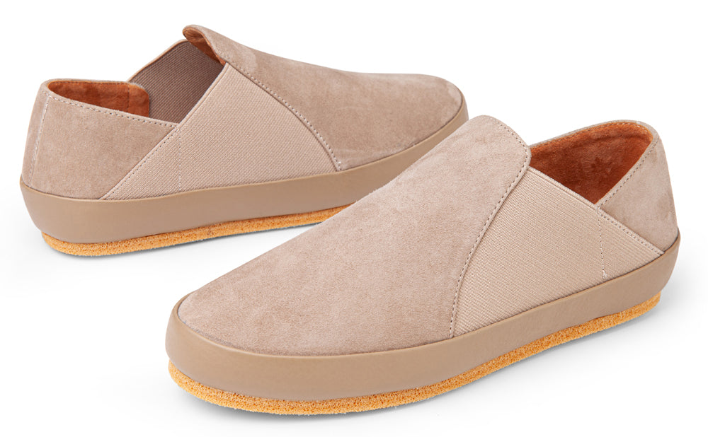 Caitlyn In Taupe Water Resistant Suede