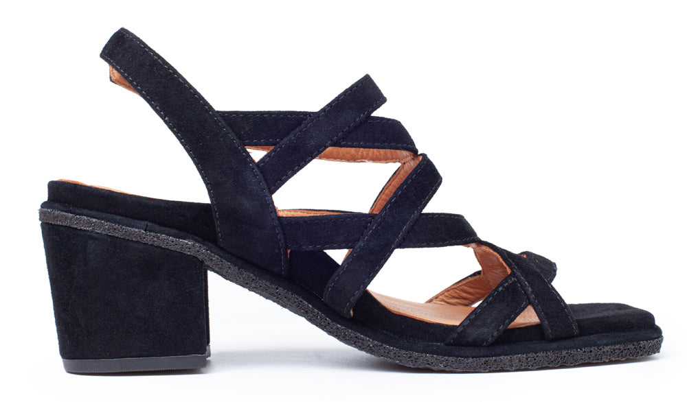 Callie In Black Kid Suede