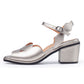 Camilla In Pewter Metallic Leather