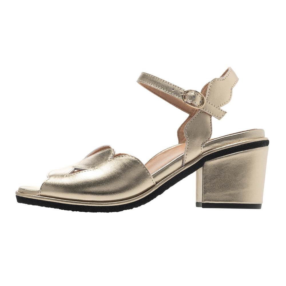 Camilla In Soft Gold Metallic Leather