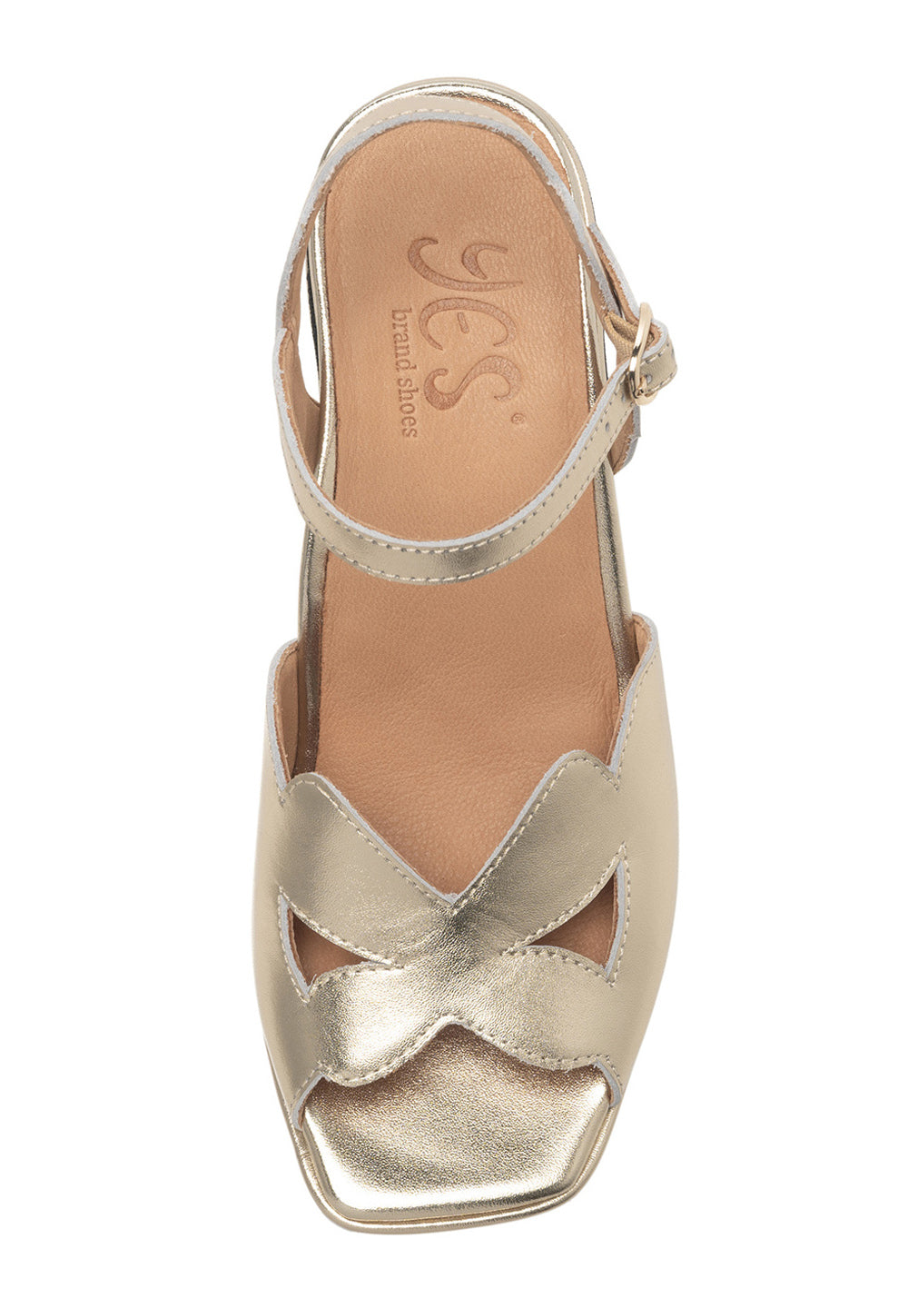 Camilla In Soft Gold Metallic Leather