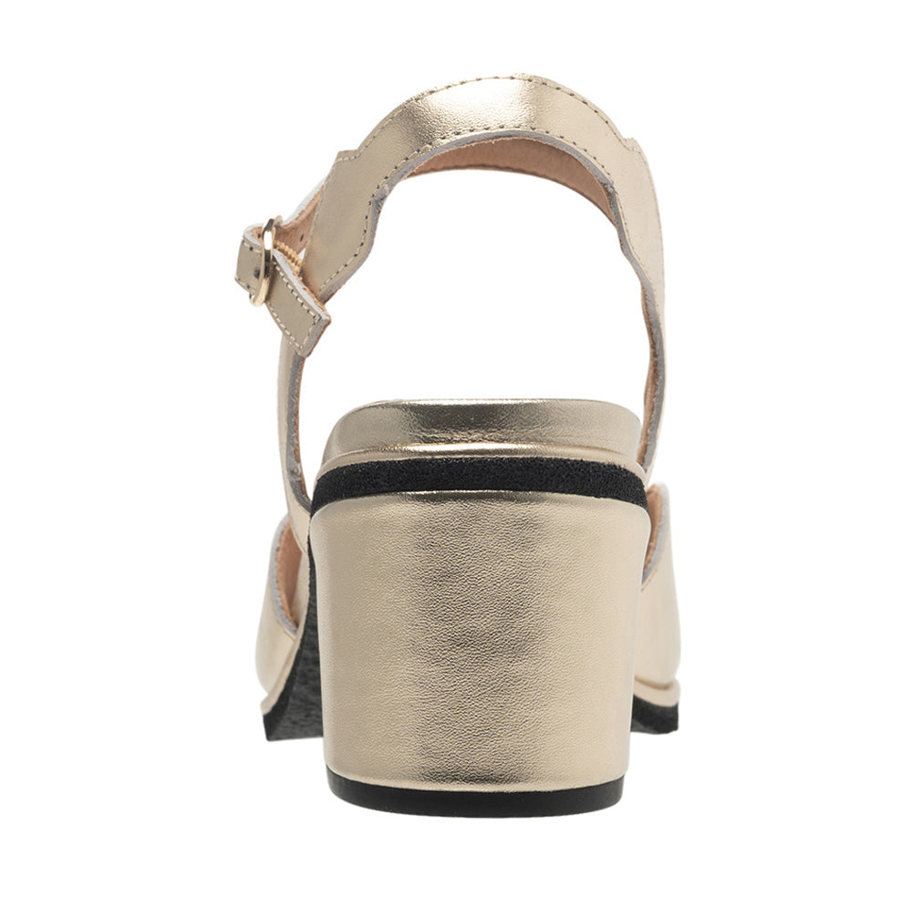 Camilla In Soft Gold Metallic Leather