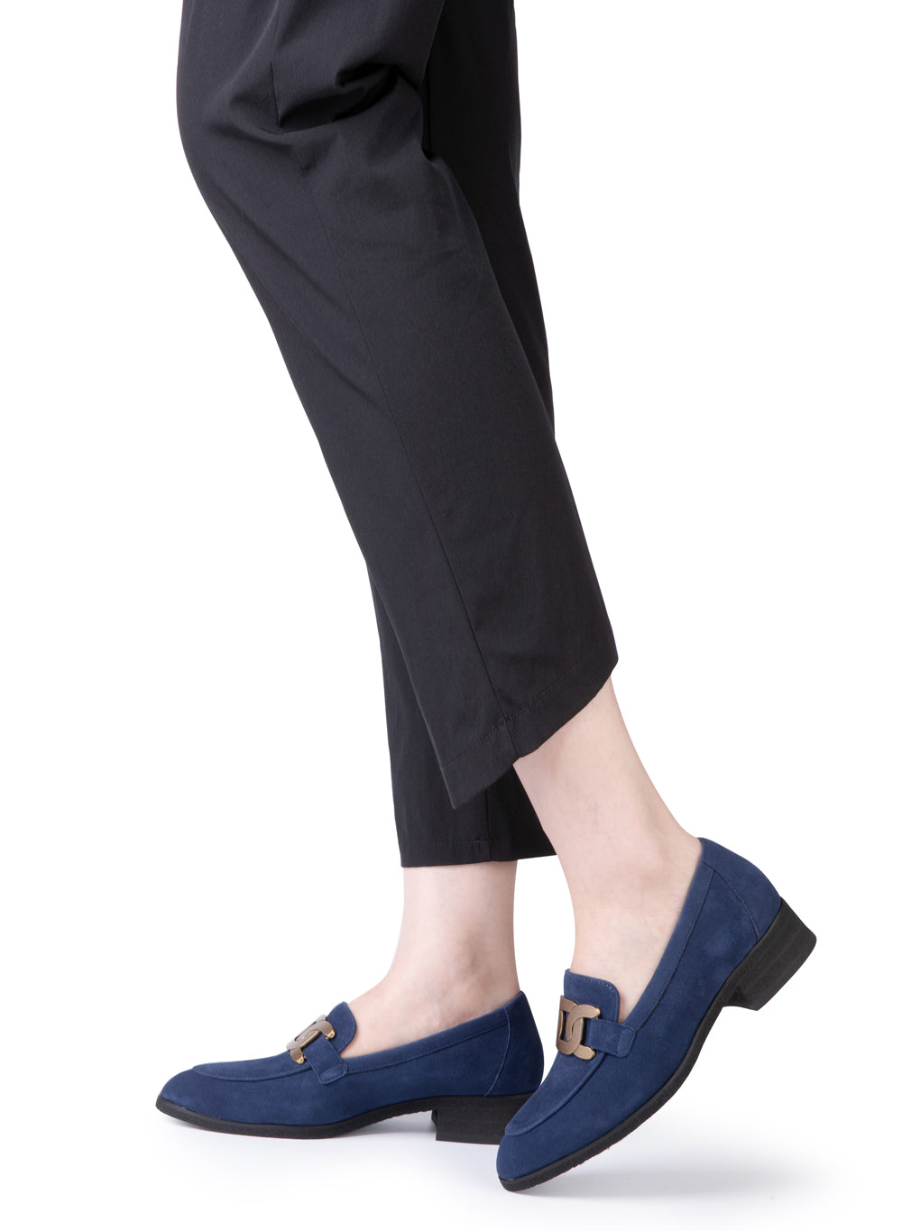 Dakota In Navy Blue Kid Suede