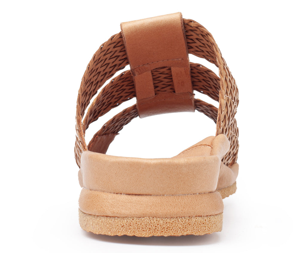 Diane In Natural Woven Leather/Plonge Leather