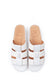 Diane In White Woven Leather/Plonge Leather