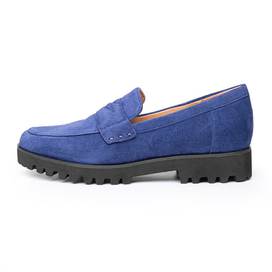 Martha In Navy Blue Suede