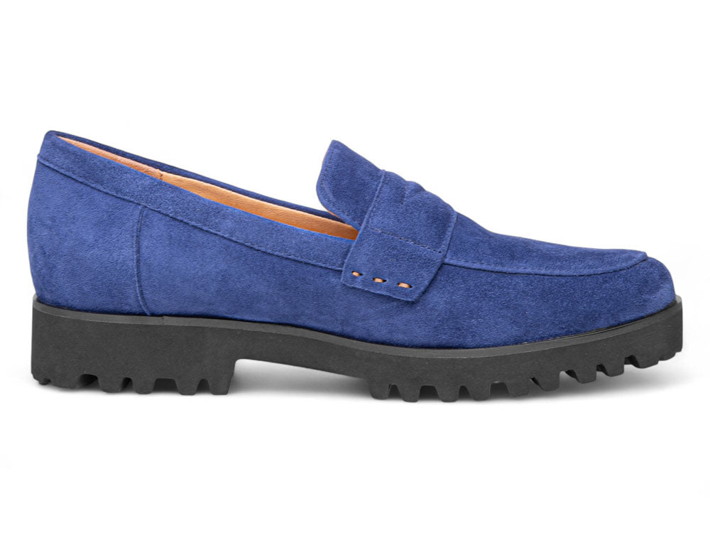 Martha In Navy Blue Suede