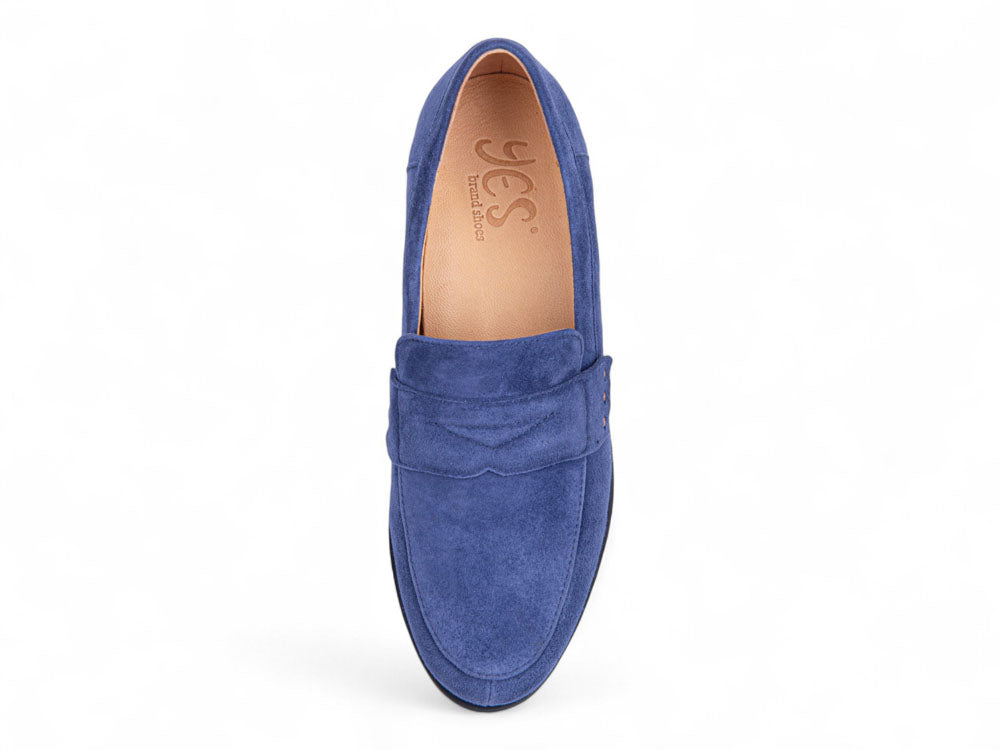 Martha In Navy Blue Suede