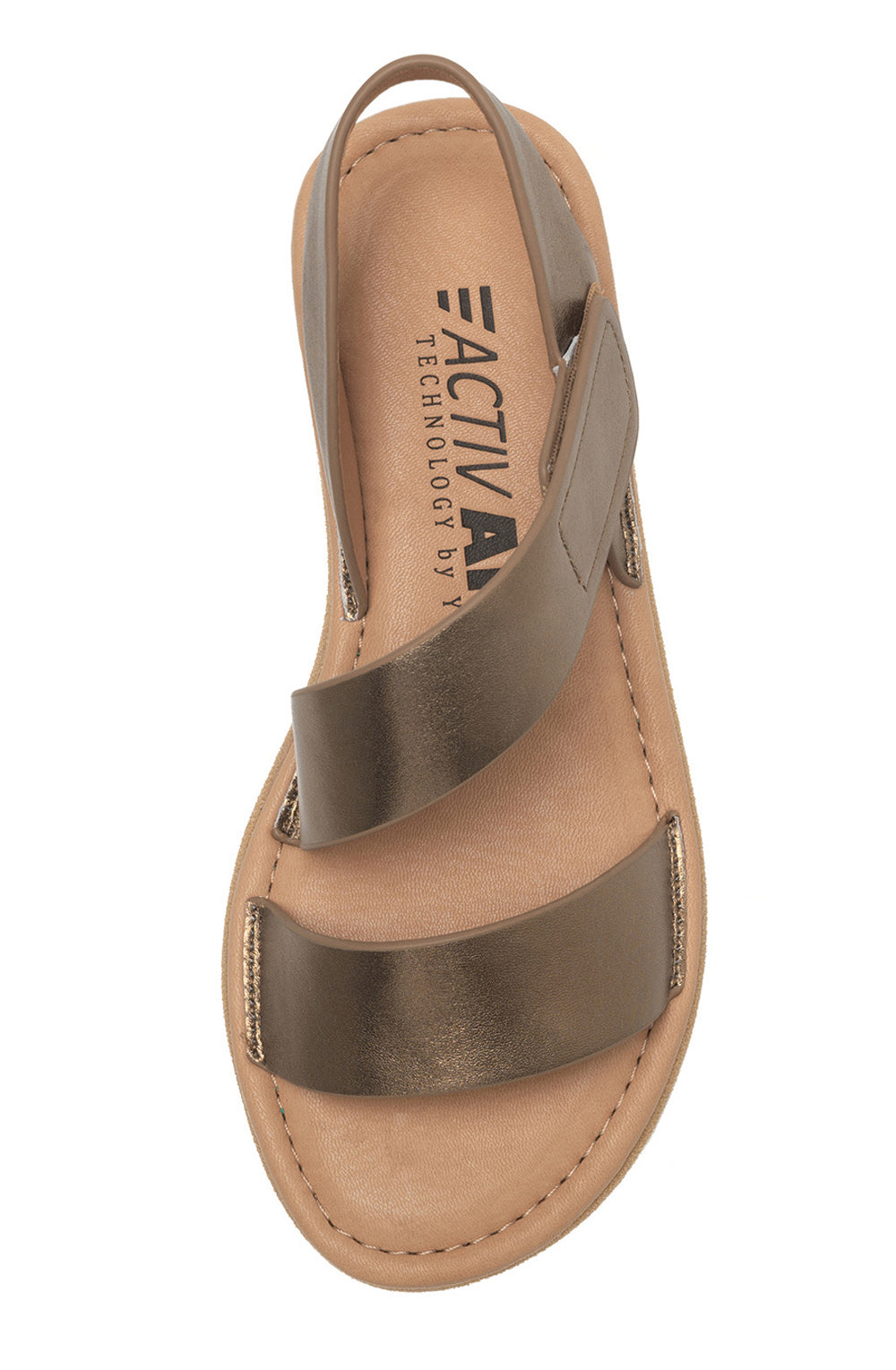 Nebula In Bronze Metallic Leather