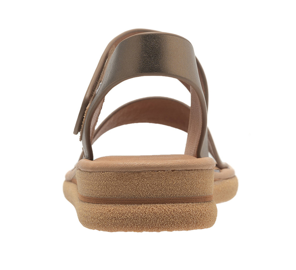 Nebula In Bronze Metallic Leather