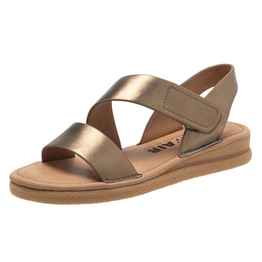Nebula In Bronze Metallic Leather