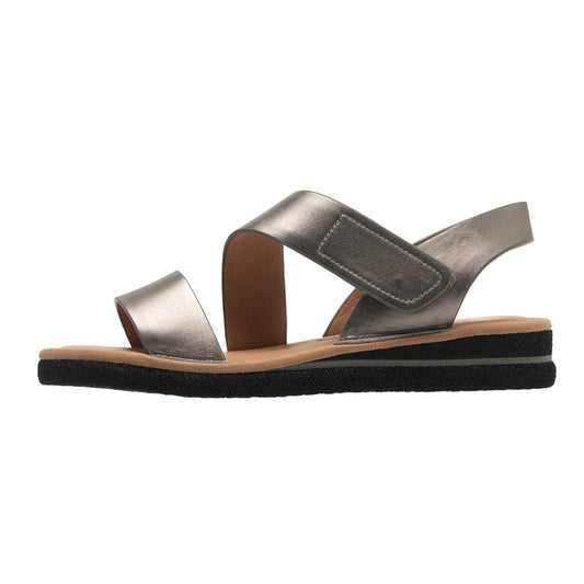 Nebula In Pewter Metallic Leather