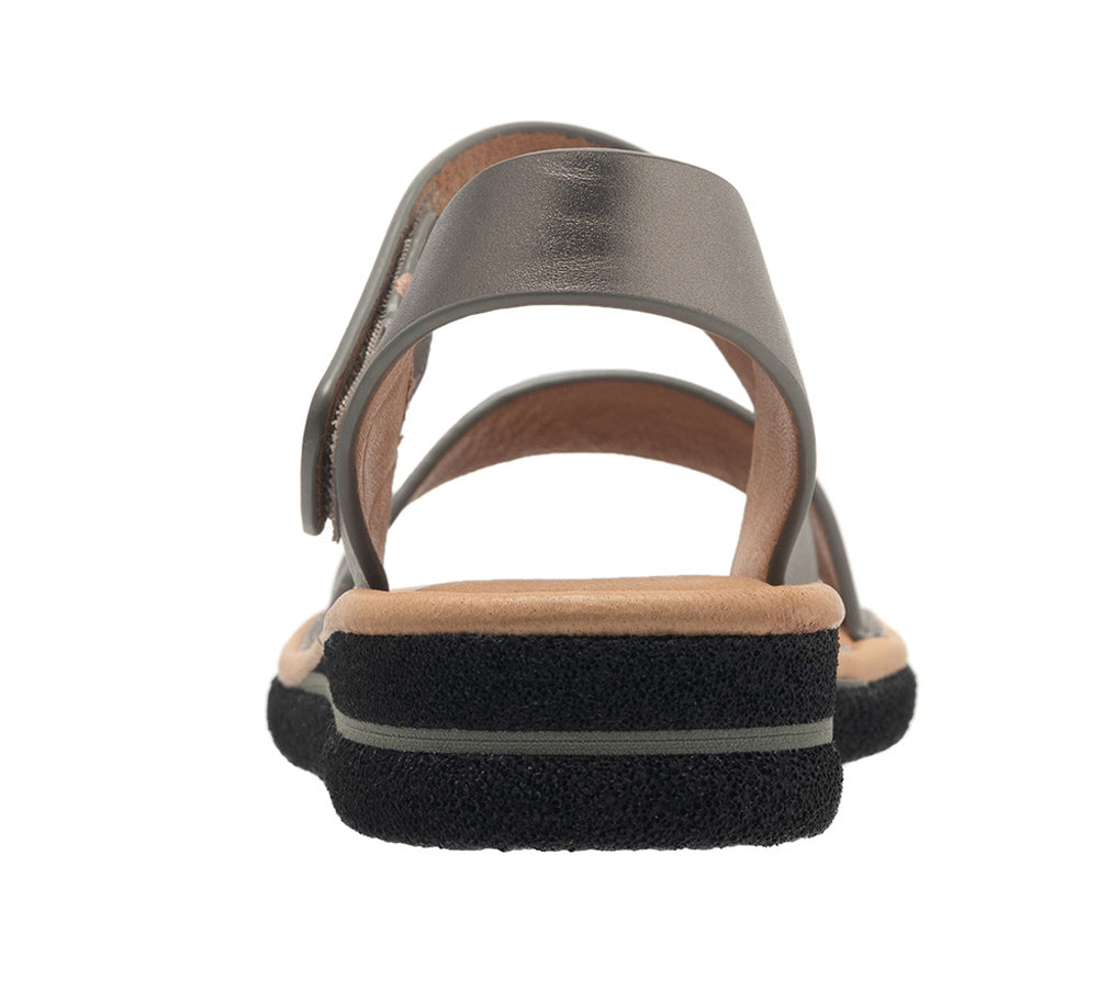 Nebula In Pewter Metallic Leather