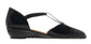 Patsy In Black Crinkle Patent Leather