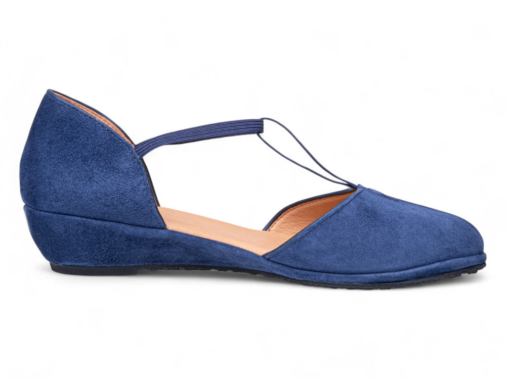 Patsy In Navy Blue Kid Suede
