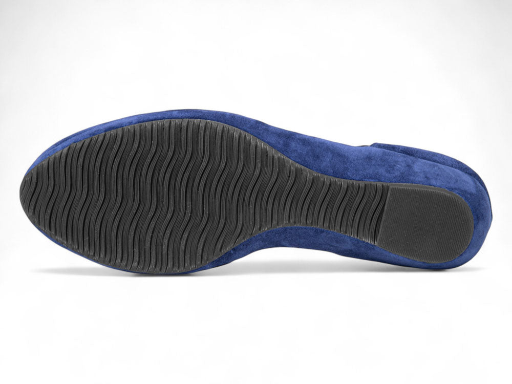 Patsy In Navy Blue Kid Suede