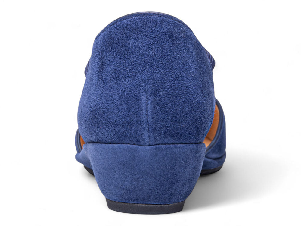 Patsy In Navy Blue Kid Suede