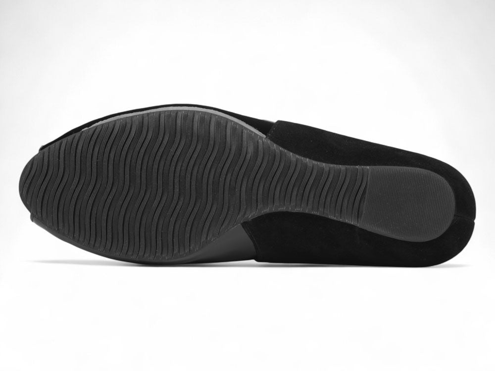 Paula In Black Patent Leather/Suede