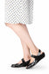 Paula In Black Patent Leather/Suede