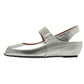 Paula In Silver Metallic Leather/Lizard Printed Leather