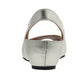 Paula In Silver Metallic Leather/Lizard Printed Leather