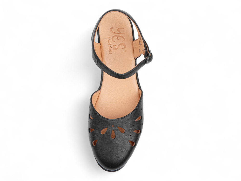 Pearl In Black Nappa Leather