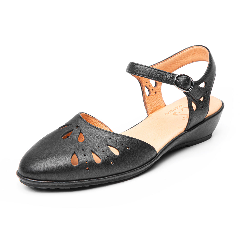 Pearl In Black Nappa Leather