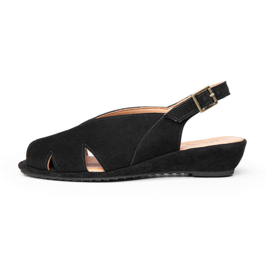 Perry In Black Kid Suede