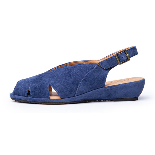 Perry In Navy Blue Kid Suede