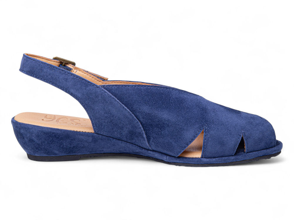 Perry In Navy Blue Kid Suede