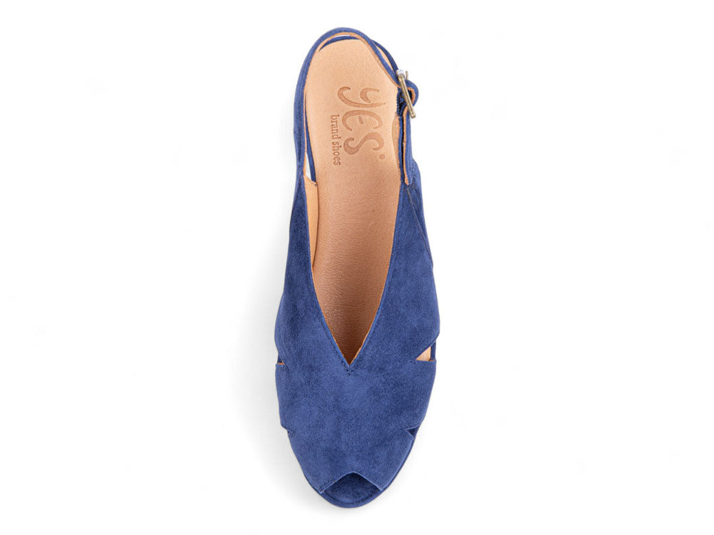 Perry In Navy Blue Kid Suede