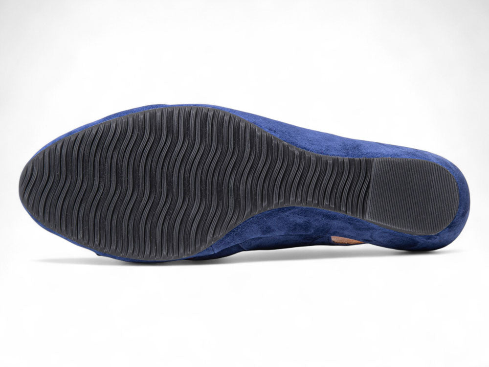 Perry In Navy Blue Kid Suede