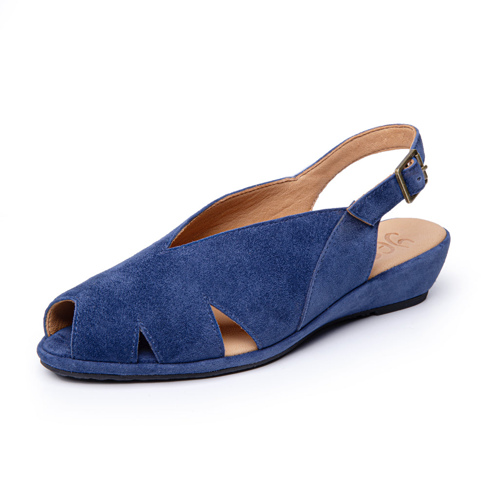 Perry In Navy Blue Kid Suede