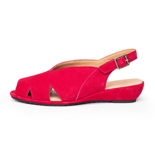 Perry In Red Kid Suede