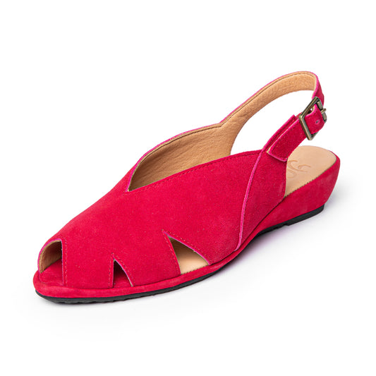 Perry In Red Kid Suede