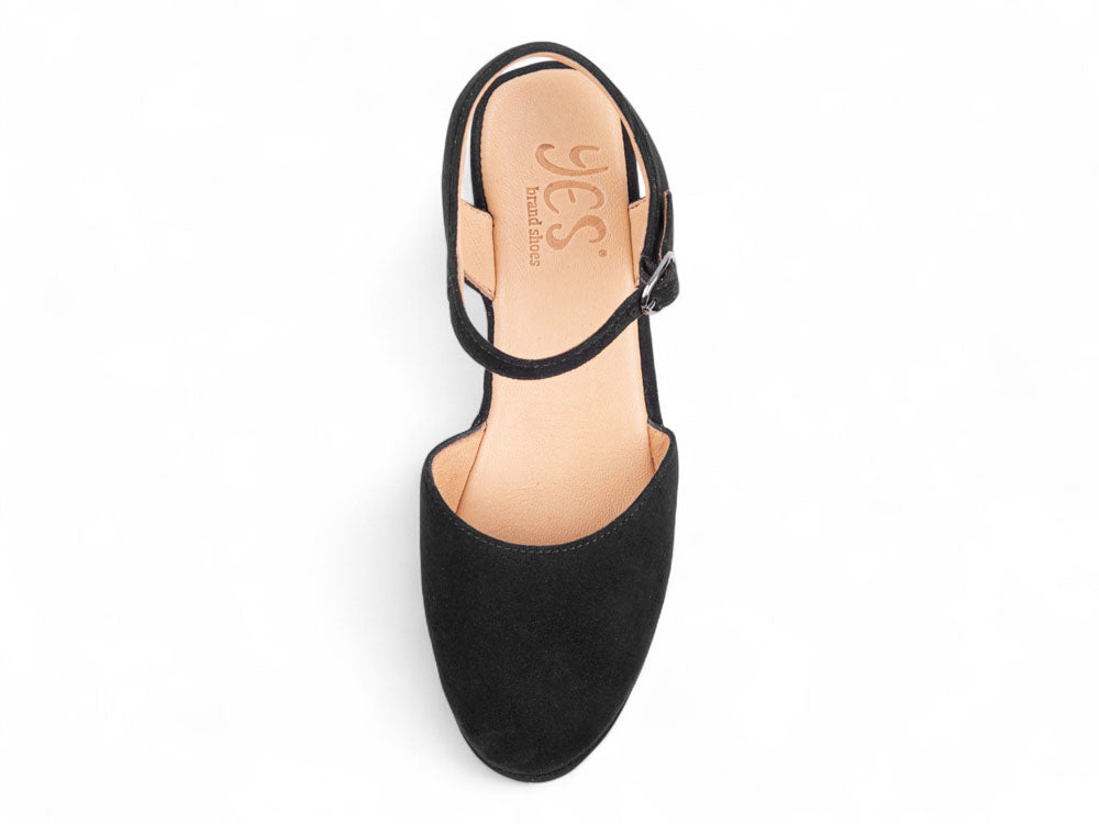 Petra In Black Kid Suede