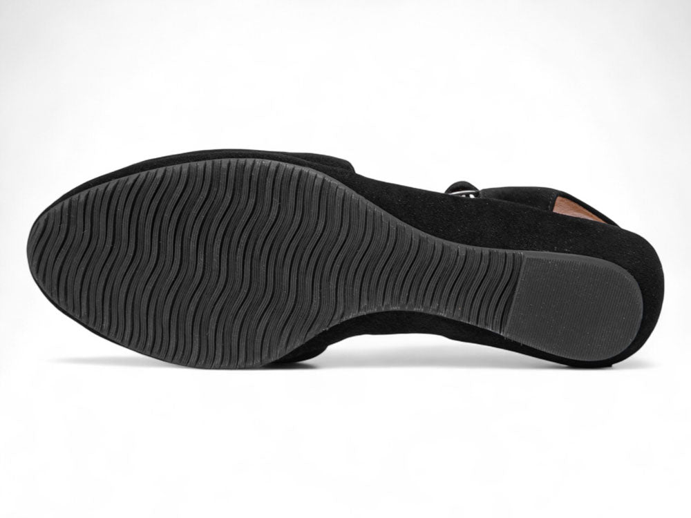 Petra In Black Kid Suede